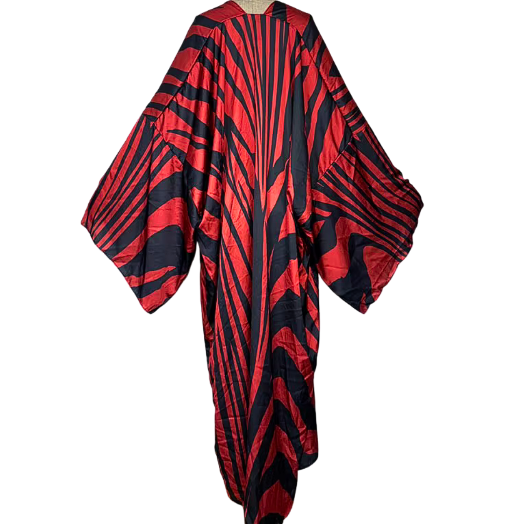 Crimson Rhythm Kimono