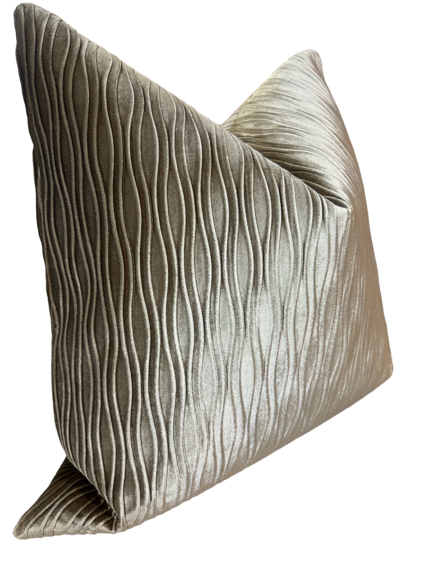 Versa-Plush Beige Velvet Pillowcase