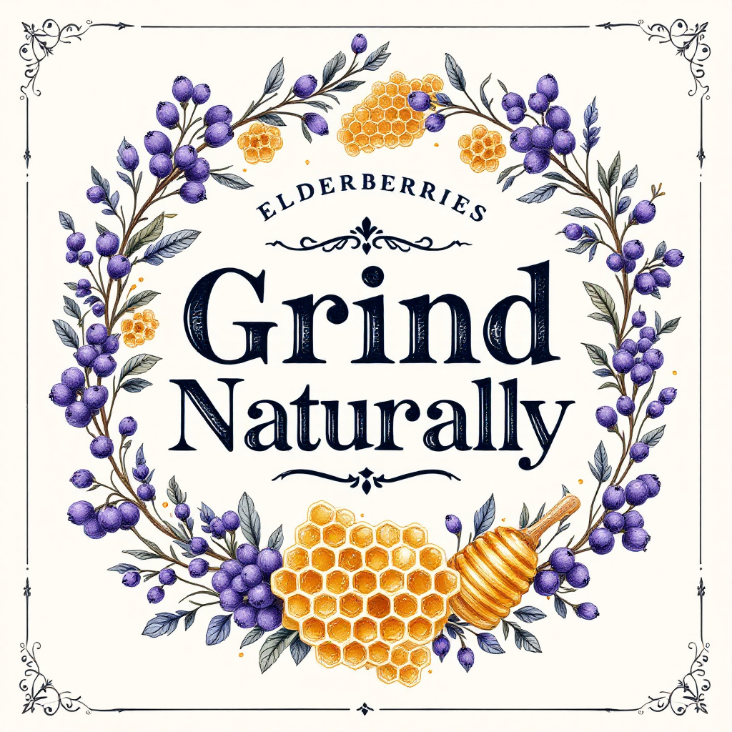 Elderberry Honey - Great Taste - Organic, Wellness & Detox