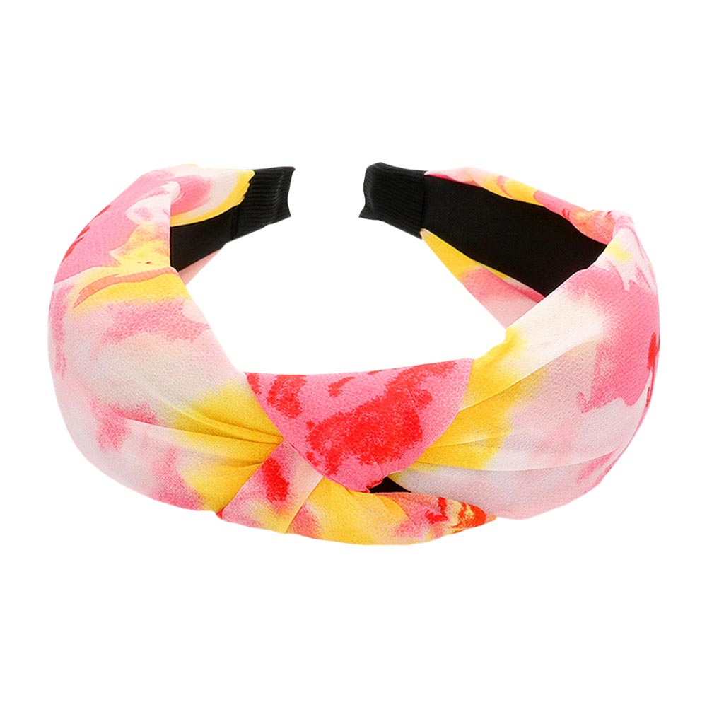 Tie Dye Knot Burnout Headband