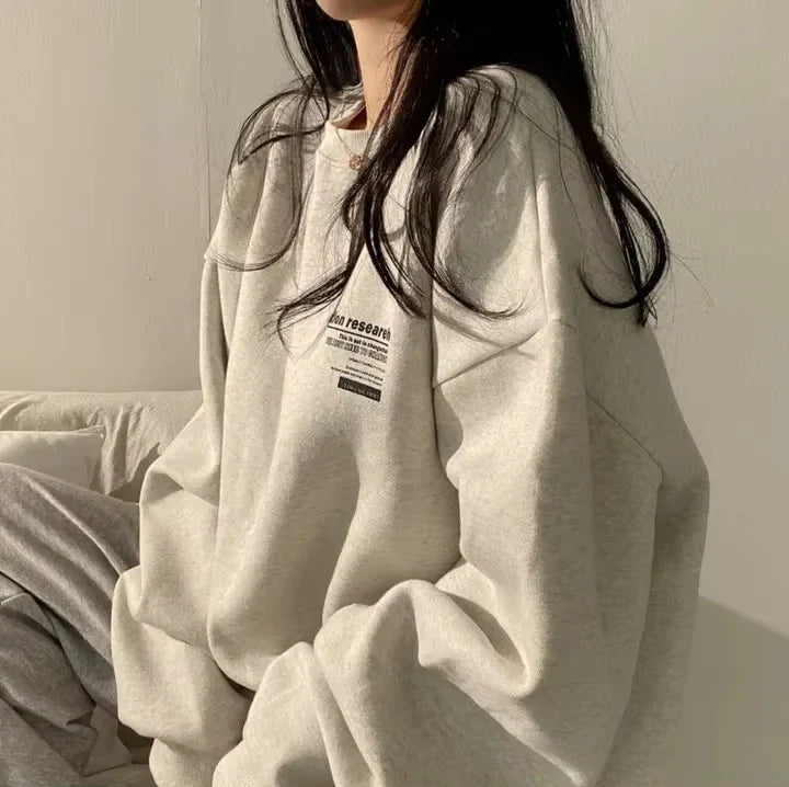 Oversized Hoodie Women Sweatshirts Long Sleeve Hoodies Casual Letter