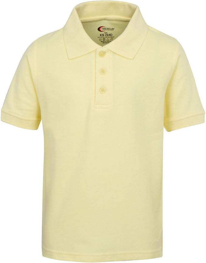 Toddlers Short Sleeve Pique Polo Shirt