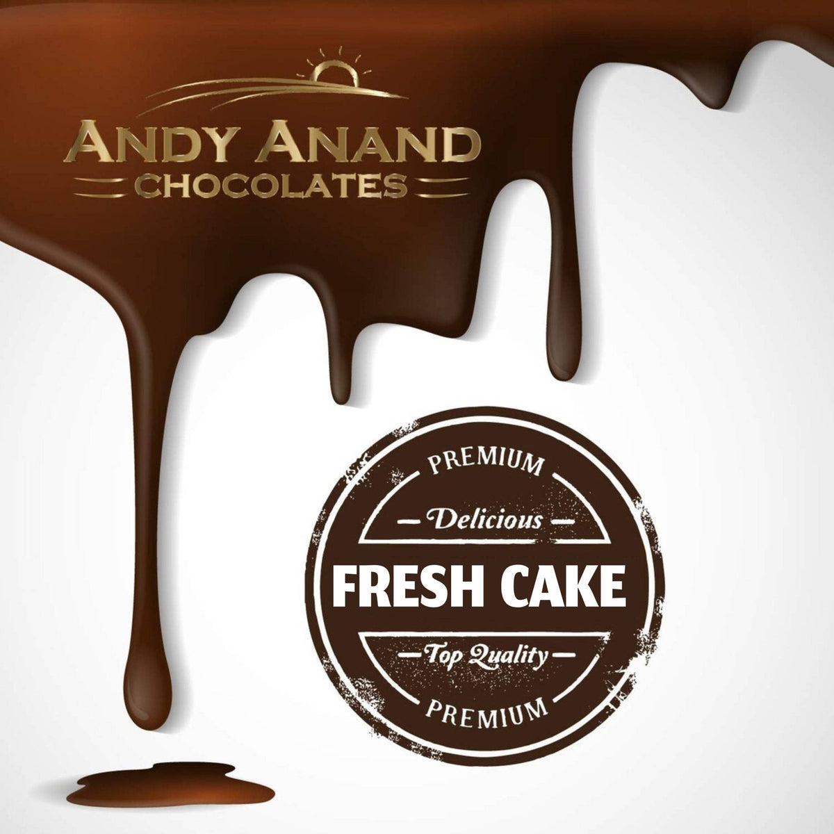 Andy Anand Sugar-Free Keto Chocolate Strawberry Layer Cake, 9-Inch, 2 lb – Diabetic-Friendly, Low-Carb, Birthday & Celebration Gift Box