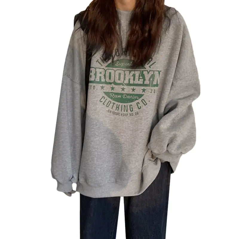 Loose Round Neck Sweater for Women