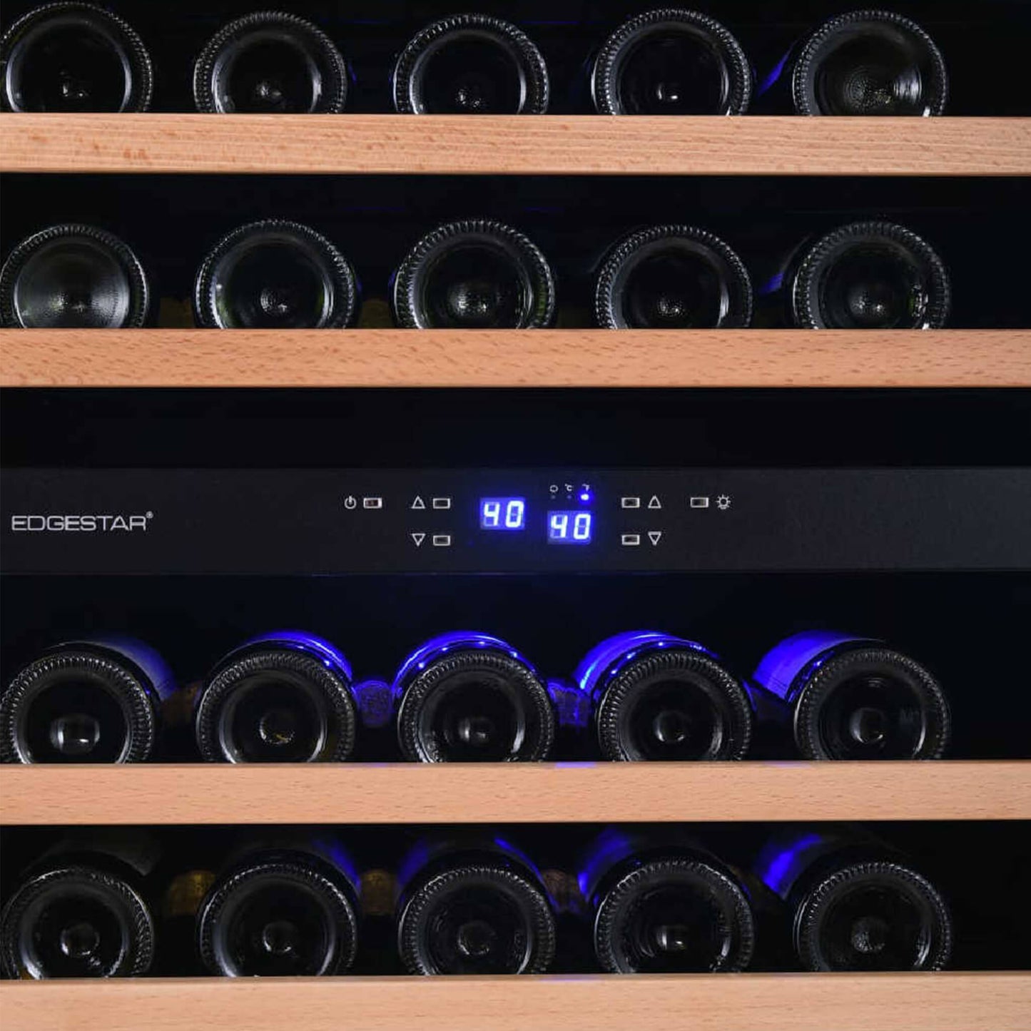 Edgestar Premium 24-Inch 101 Bottle Capacity Built-In Dual Zone Wine Cooler (SAK92835)