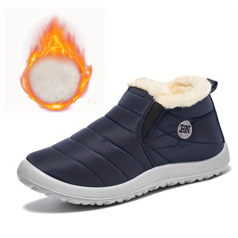 Chic Women's Winter Waterproof Comfort Plush Lined Warmth Ankle Boots
