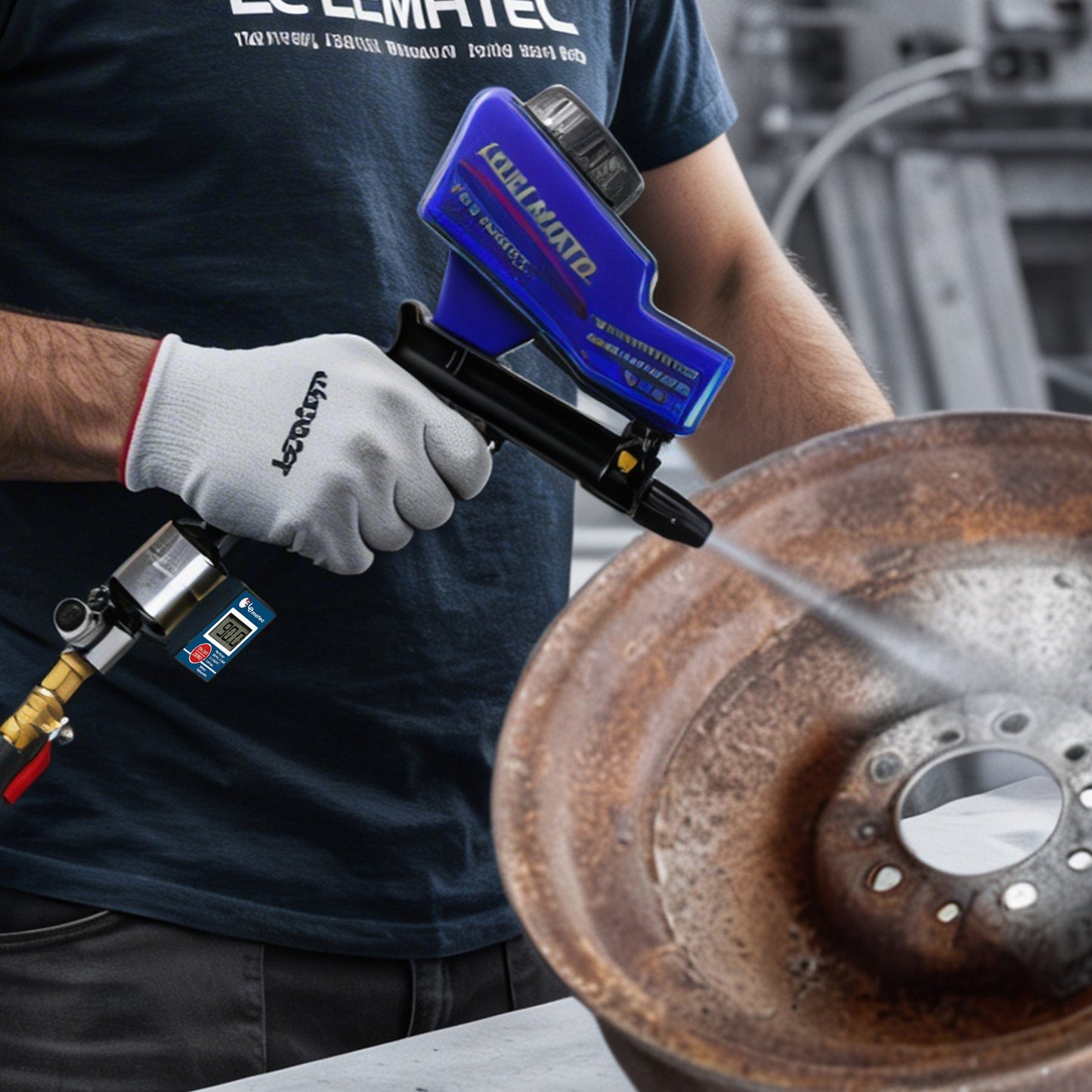 Professional 2-in-1 Air Filter System - 160 PSI Digital Regulator with Water Separator (AI303-R2)