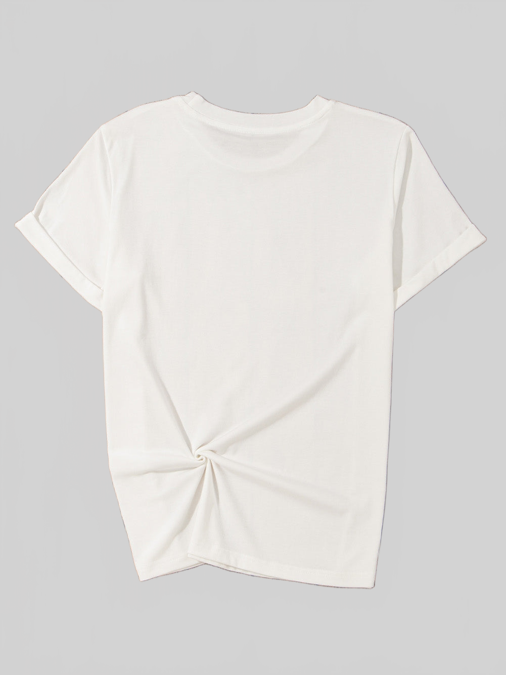 Women Letter Graphic Round Neck Short Sleeve T-Shirt