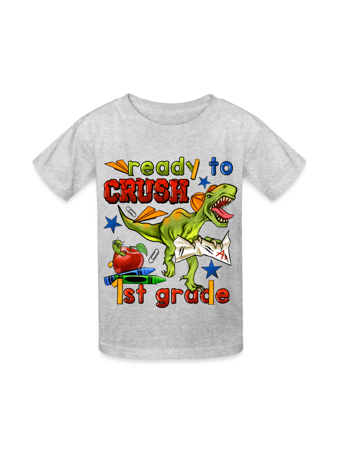 Boys Ready To Crush First Grade Short Sleeve Tee Shirts for Back To School
