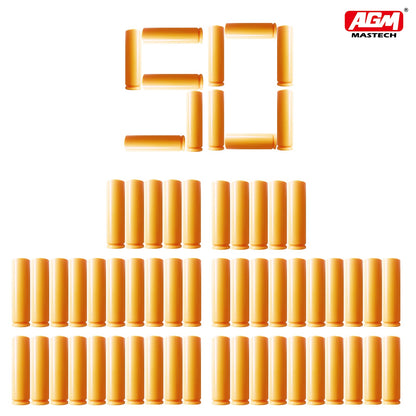 Toy sniper bullets, toy rifle, plastic shells 50 PCS.