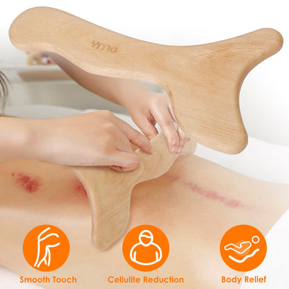 Wood Lymphatic Drainage Therapy Massager
