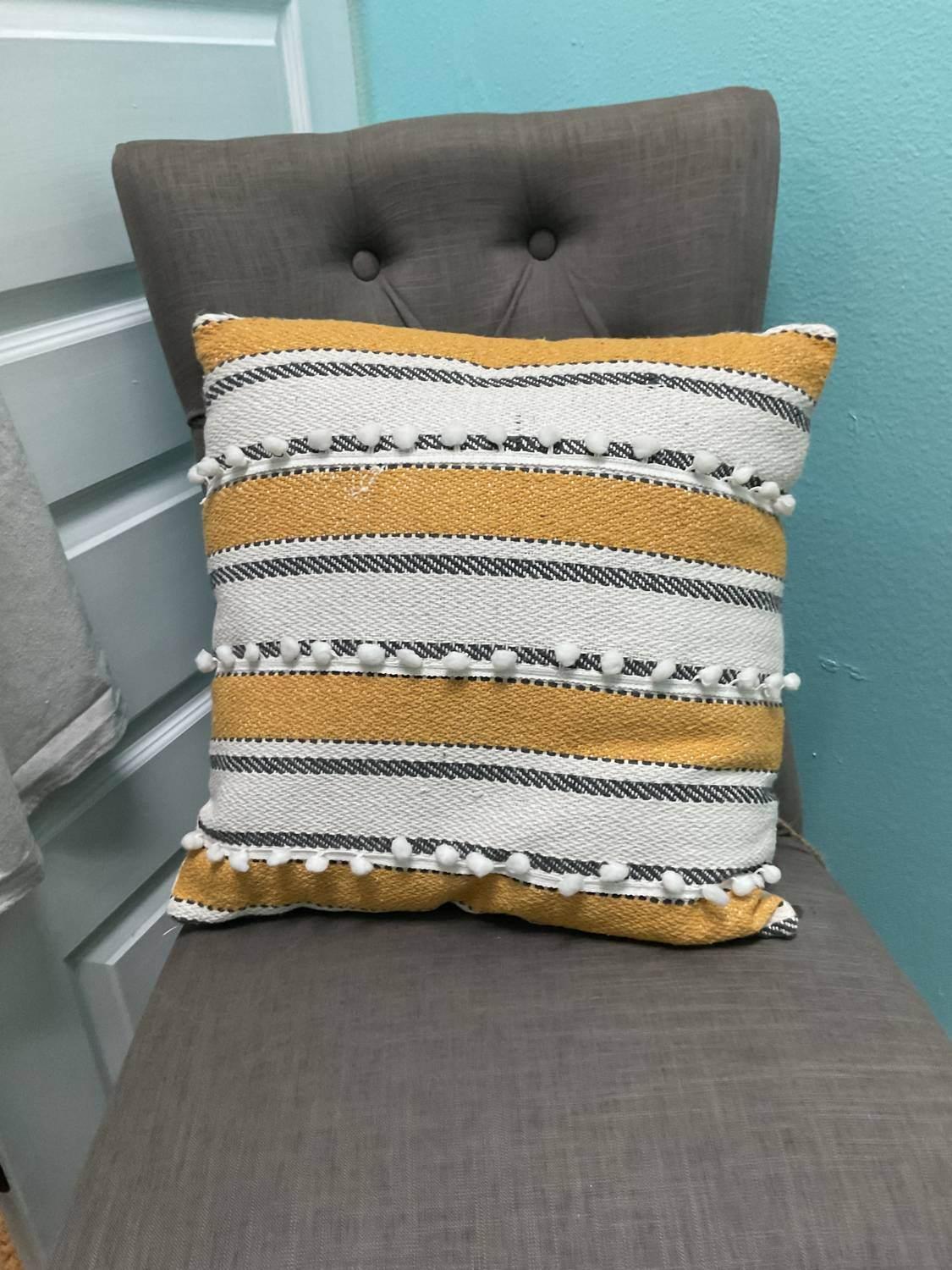 Hand-Woven Cotton Pillow