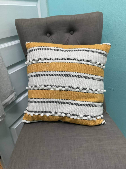 Hand-Woven Cotton Pillow