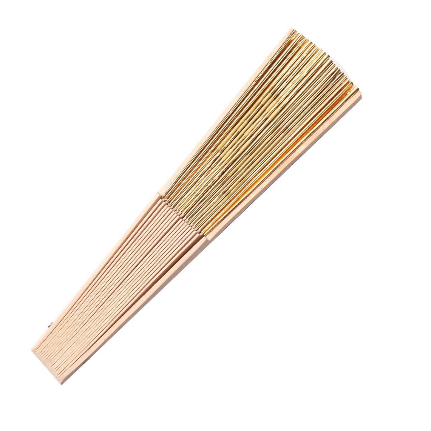 Gold Holographic Feral Hand Fan