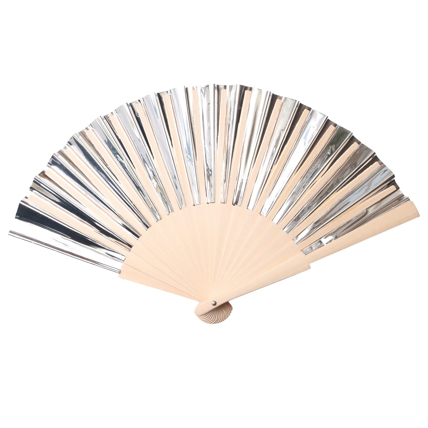 Gold Holographic Feral Hand Fan