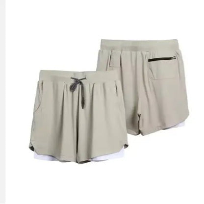 Men's Quick Dry 2-in-1 Gym Shorts with Liner