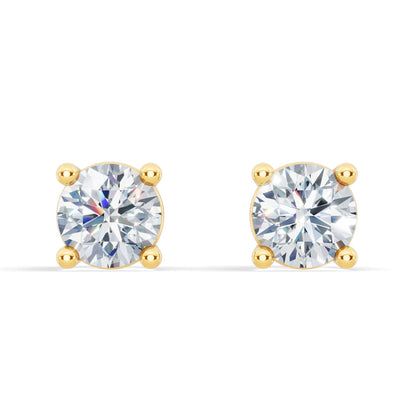 Classic Lab Diamond Stud Earrings (1/4 ct. tw.) – VS+ Clarity - 14k White or Yellow Gold Over Sterling Silver