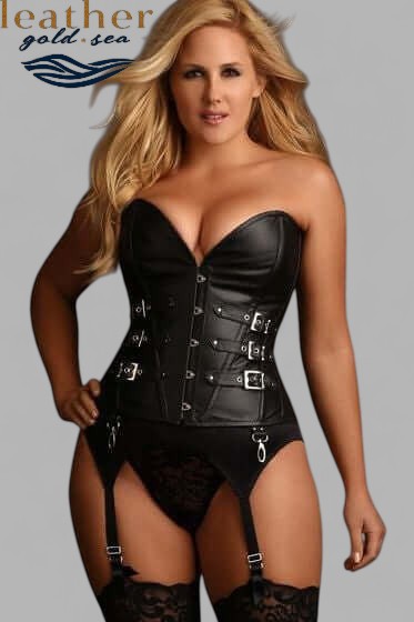 Genuine Leather Corset – Handcrafted Black Beauty