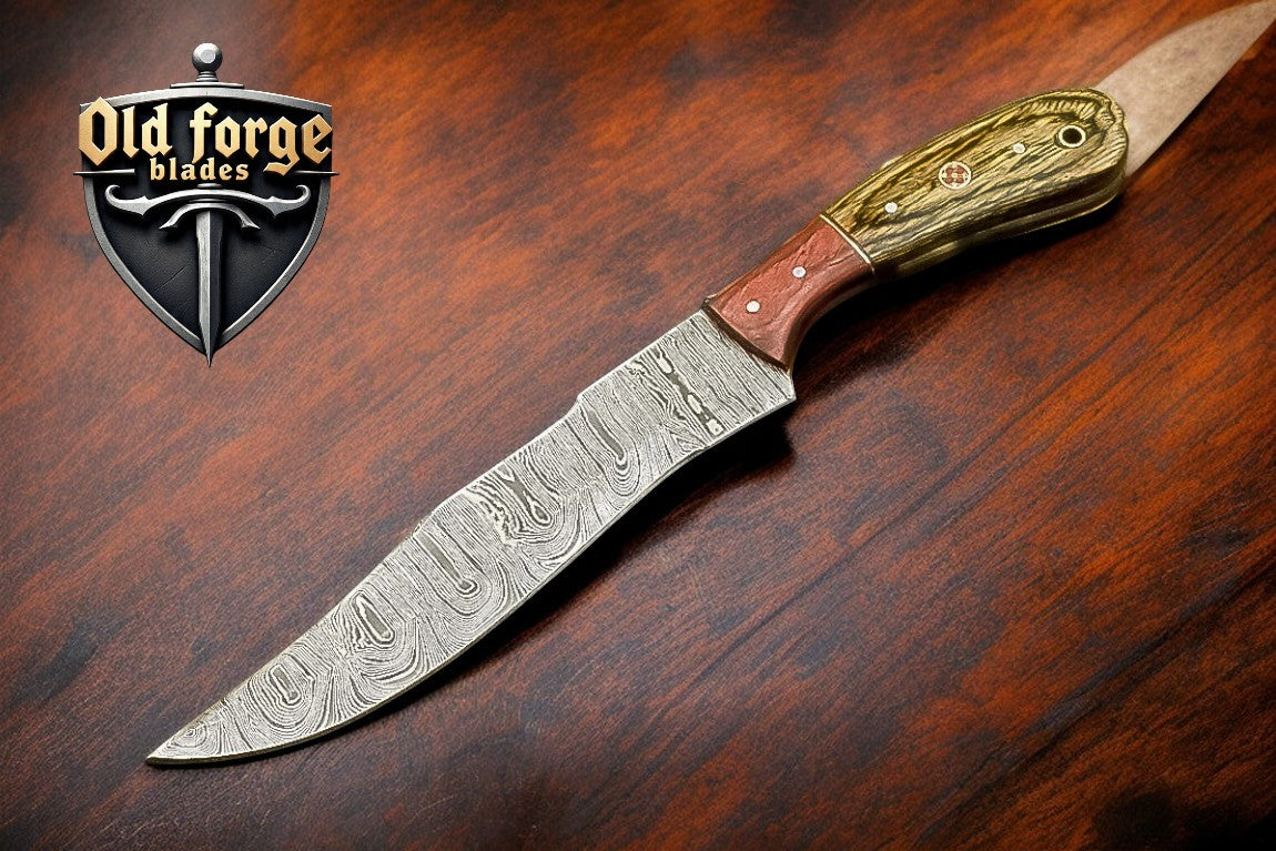 Custom Damascus Hunting Knives Australia – Handmade Exotic Wood Handle