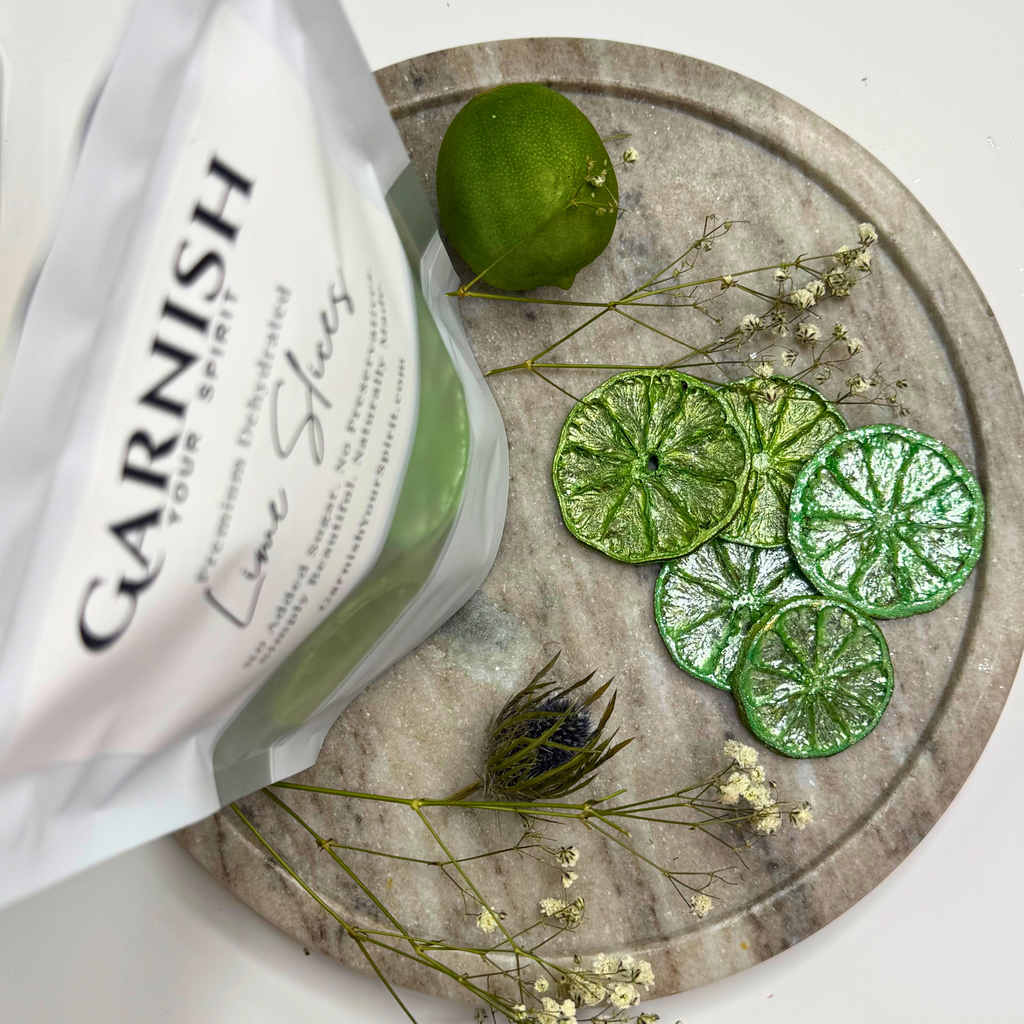 Wicked Inspired Pink and Green Luster Dust Dried Lime Garnish Set 2 Pack