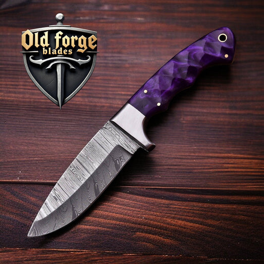damascus Knives – Custom Damascus Fixed Blade Knife