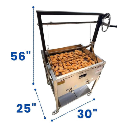 12-Gallon Commercial Outdoor Propane Deep Fryer With Cart (SAK69023)