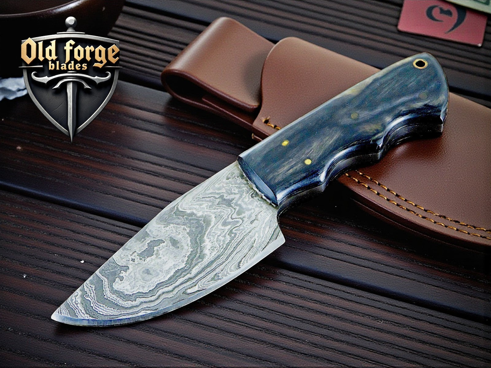Handmade Damascus Steel Hunting Knife
