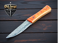 Premium Damascus Steel Hunting Knife - Handmade Fixed Blade with Paaka handle