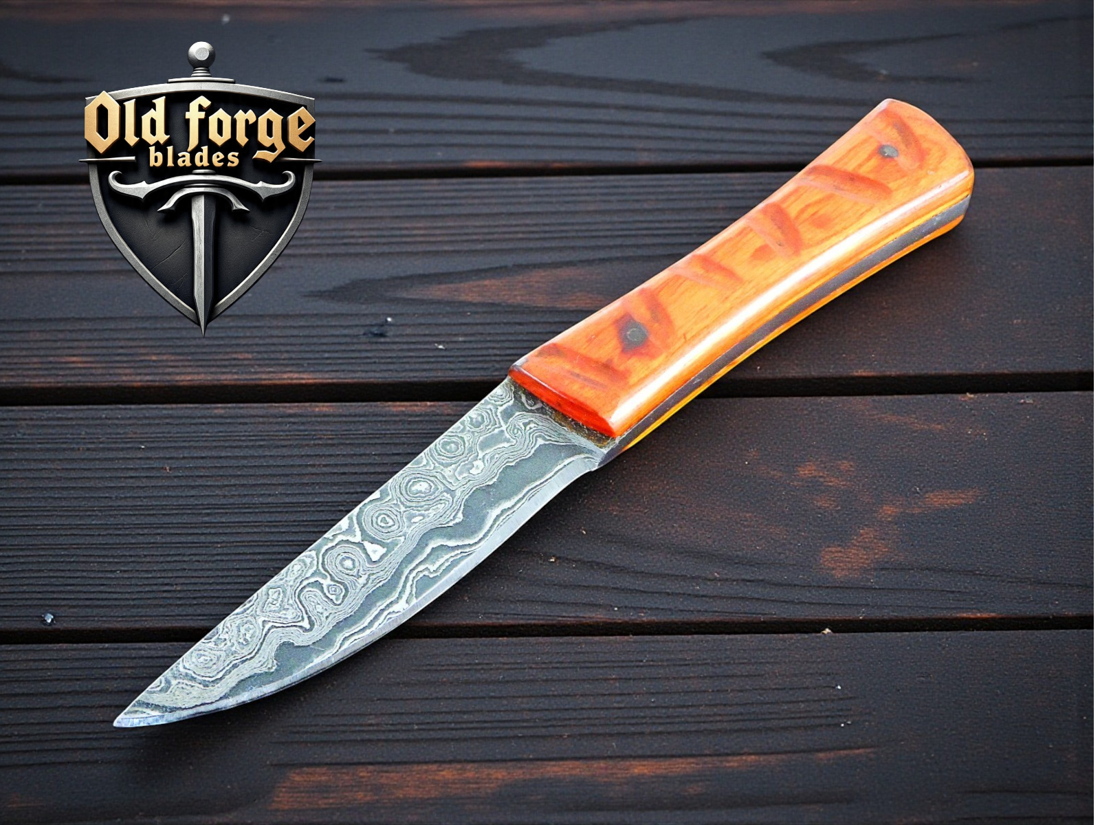 Premium Damascus Steel Hunting Knife - Handmade Fixed Blade with Paaka handle