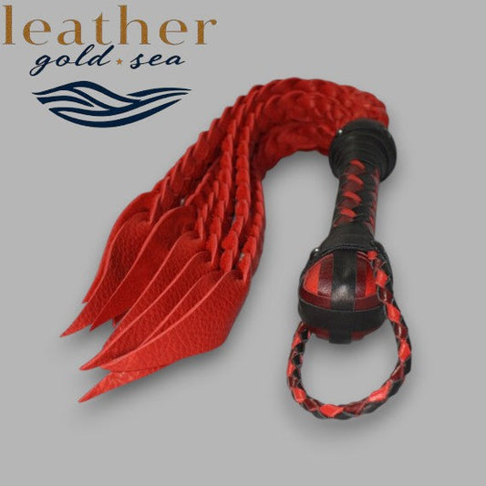 Handmade Deerskin Flogger – Genuine Leather, made in usa