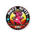 "Mike’s Butts BBQ" 6 inch Magnet