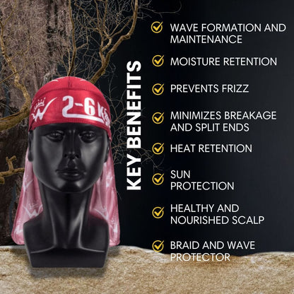 Silk Durag for 360 Waves & Overnight Compression [All Variants]