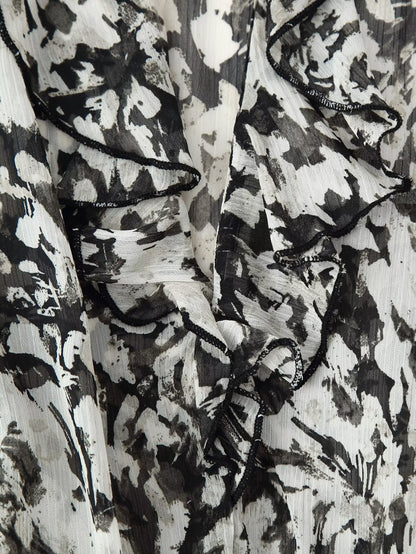 Women Clothing Western with Belt Printed Mini Dress