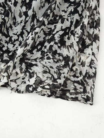 Women Clothing Western with Belt Printed Mini Dress