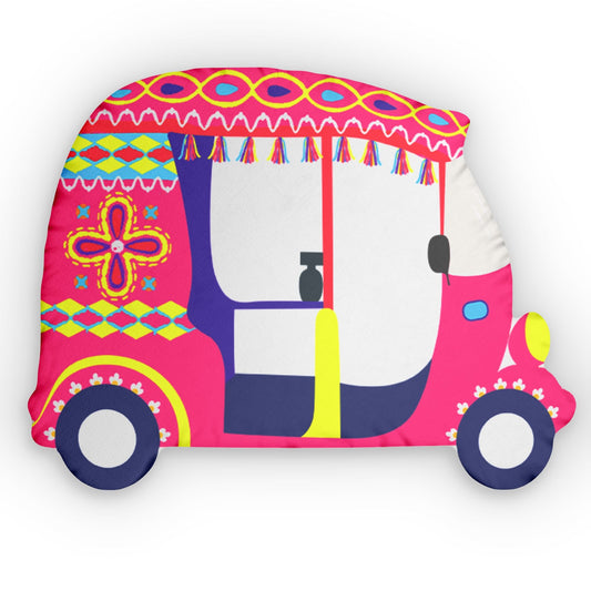 Pink Autos Custom-Shaped Pillow