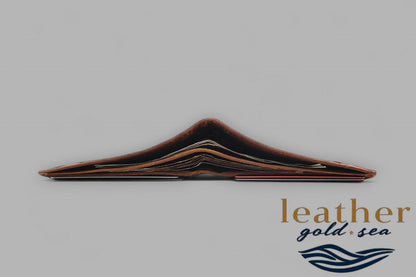Cowhide Leather Wallet – Brown & Durable