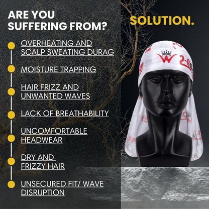 Silk Durag for 360 Waves & Overnight Compression [All Variants]