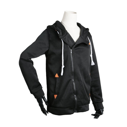 Ladies Full Zip-Up Hoodie Sweatshirt
