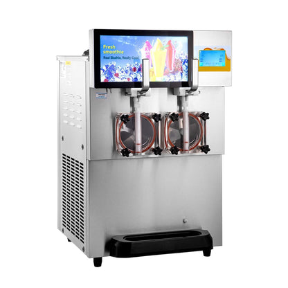 Commercial 16L 1155W Double Frozen Margarita Ice Slushie Drink Maker Machine (SAK95281)