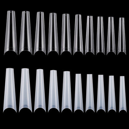 500Pcs DIY False Nail Tips C Curve