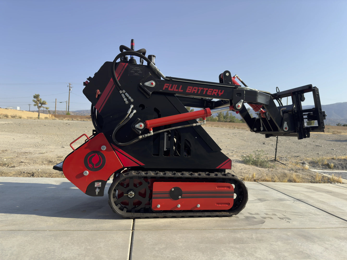 72V 16.4kWh Lithium Electric Mini Track Loader Skid Steer