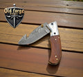 Damascus Pocket Knife – Custom Handmade 3” Liner Lock
