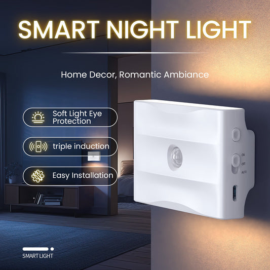 Rechargeable Battery Night Light ,1500 mah , Adjustable Brightness for Bathroom, Bedroom, Kitchen, Cabinet, Stairs, Hallway