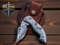 Premium Damascus Steel Pocket Knife – Liner Lock EDC Knife