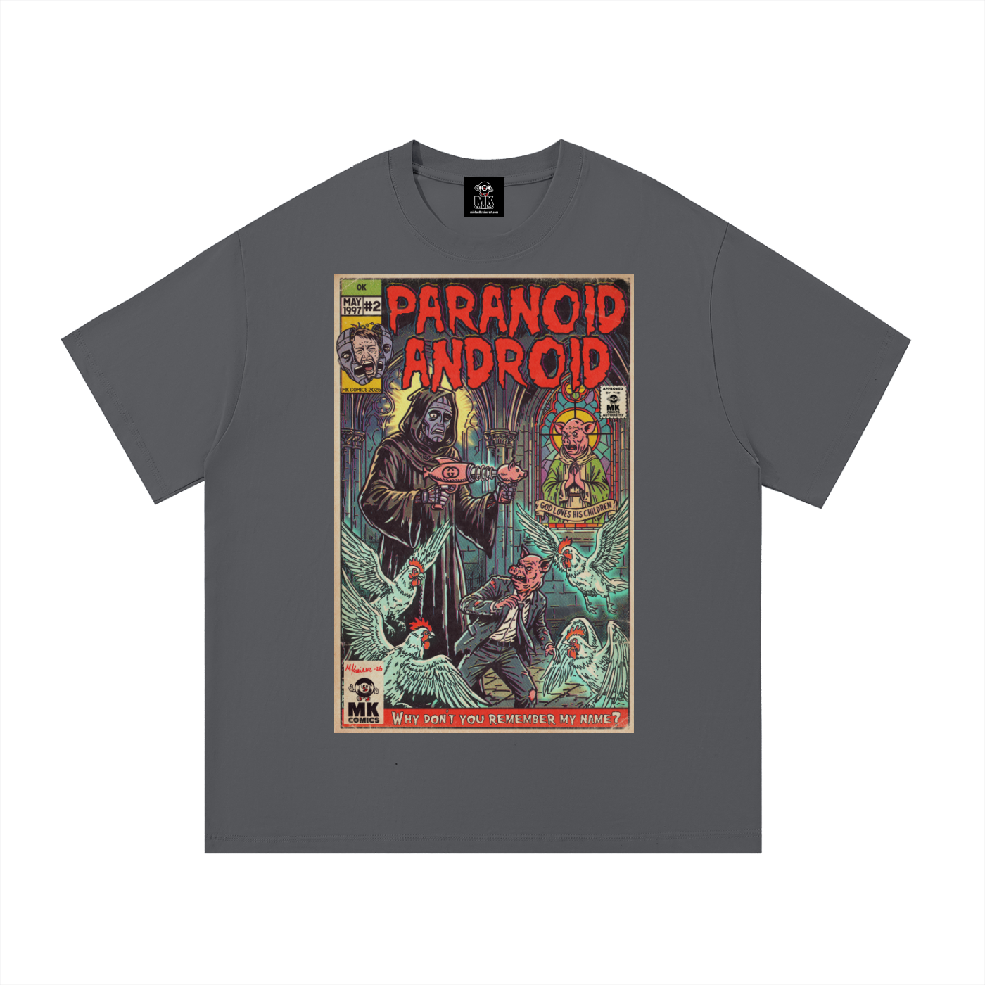 Paranoid Android - SIZE UP 1 SIZE - Essential Cotton T-Shirt