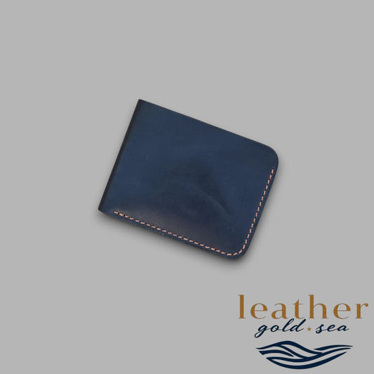 Cowhide Leather Wallet – Black & Durable