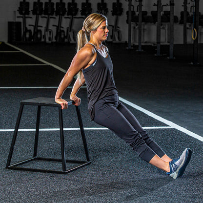 Steel Plyo Boxes – Heavy-Duty Plyometric Jump Platforms with Anti-Slip Rubber Top – Available in 12", and 18" Heights – Stackable, Stable, Built for Strength and Conditioning