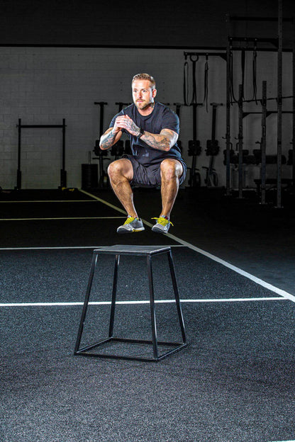 Steel Plyo Boxes – Heavy-Duty Plyometric Jump Platforms with Anti-Slip Rubber Top – Available in 12", and 18" Heights – Stackable, Stable, Built for Strength and Conditioning