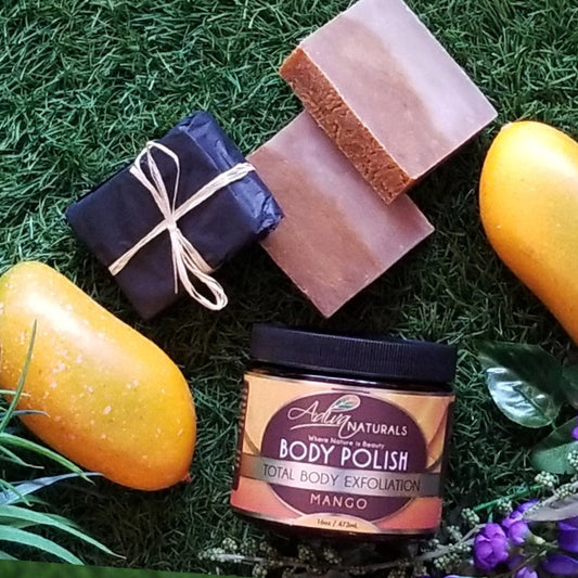Luxurious Body Polish Scrub + 3 Soaps Set