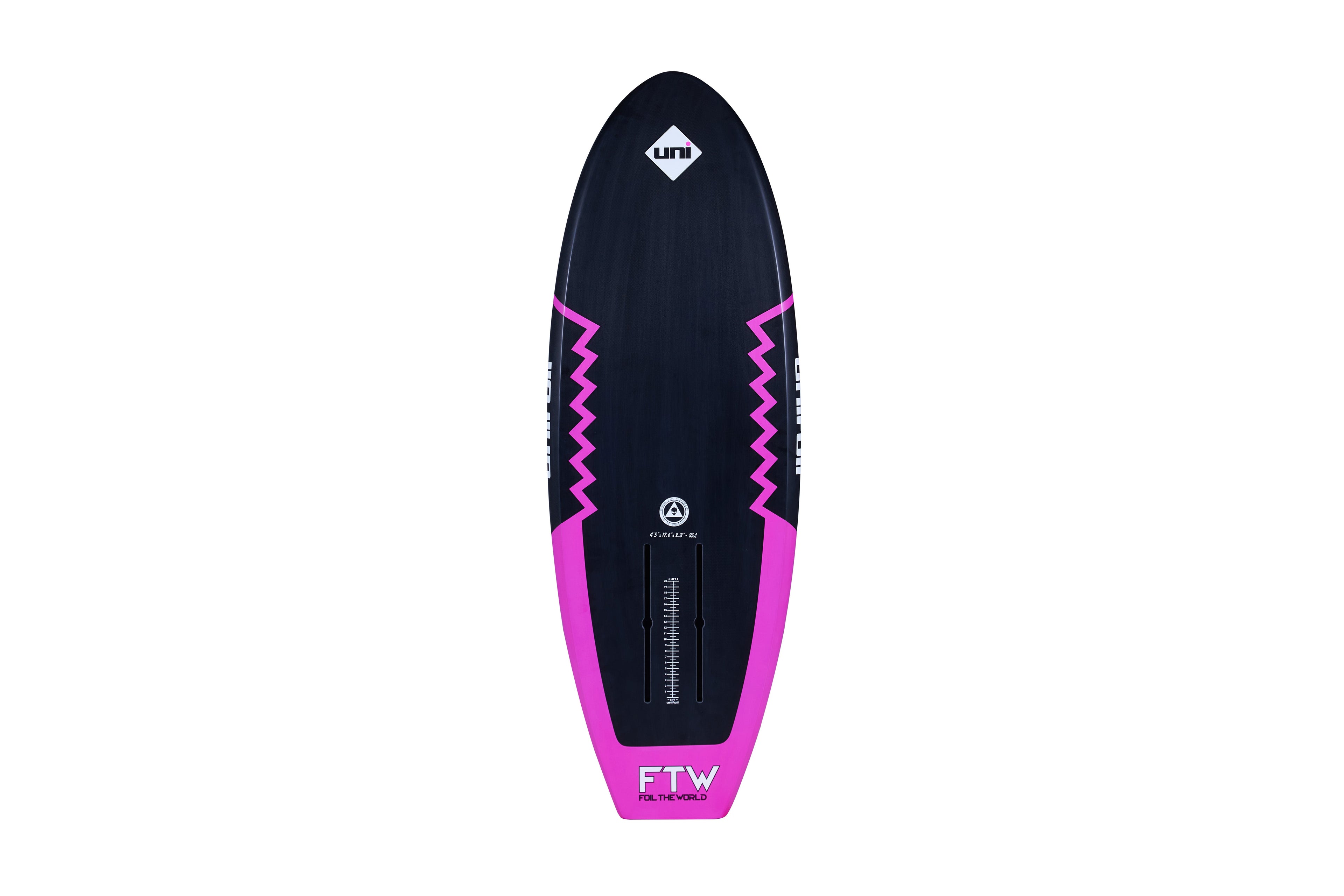 Foil the World 4'3"x 17.6"x 2.3"- 25L w/board bag